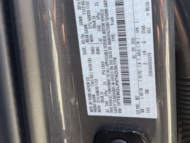 2026 Carbonized Gray Metallic Ford F-150 STX 4X4 Truck