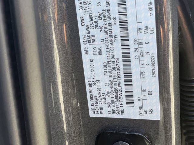 2026 Carbonized Gray Metallic Ford F-150 STX 4X4 Truck