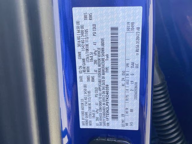 2026 Argon Blue Metallic Ford F-150 STX 4X4 Truck
