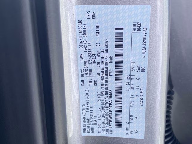 2026 Iconic Silver Metallic Ford F-150 XLT 4X4 Truck