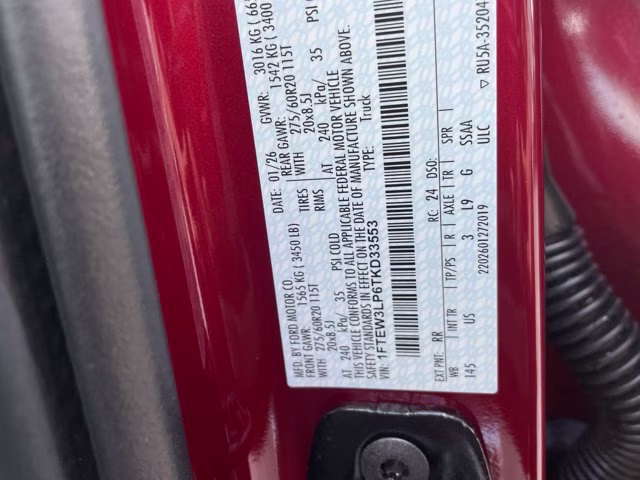 2026 Ruby Red Metallic Tinted Clearcoat Ford F-150 XLT 4X4 Truck
