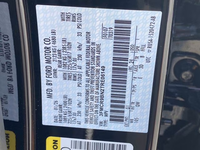 2026 Shadow Black Ford Bronco Sport Big Bend 4X4 SUV