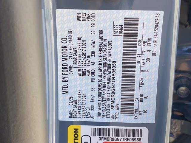 2026 Azure Gray Metallic Tri-Coat Ford Bronco Sport Heritage 4X4 SUV