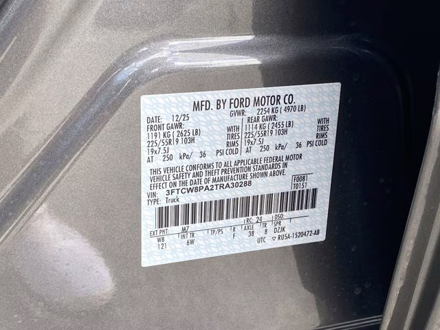 2026 Carbonized Gray Metallic Ford Maverick Lobo AWD Truck