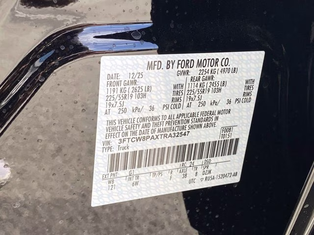 2026 Shadow Black Ford Maverick Lobo AWD Truck