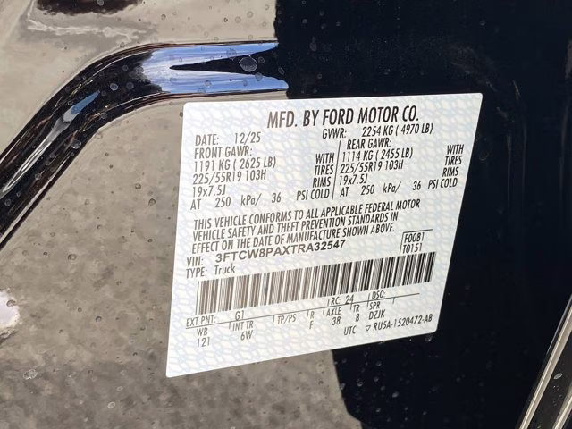 2026 Shadow Black Ford Maverick Lobo AWD Truck