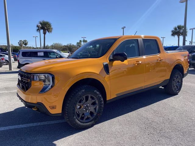 2026 Orange Fury Metallic Tri-Coat Ford Maverick Tremor AWD Truck