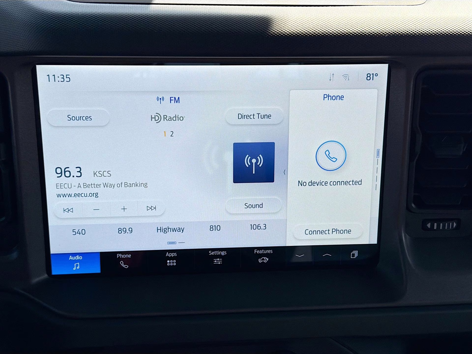 2025 Shadow Black Ford Bronco Base 4X4 SUV