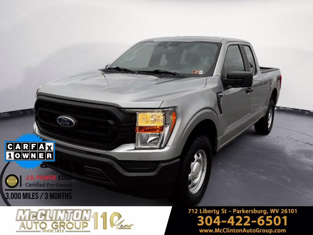 2021 Iconic Silver Metallic Ford F-150 XL 4X4 Truck