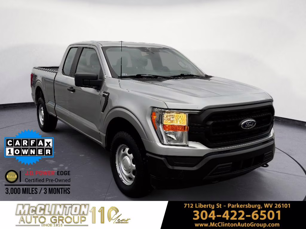 2021 Iconic Silver Metallic Ford F-150 XL 4X4 Truck