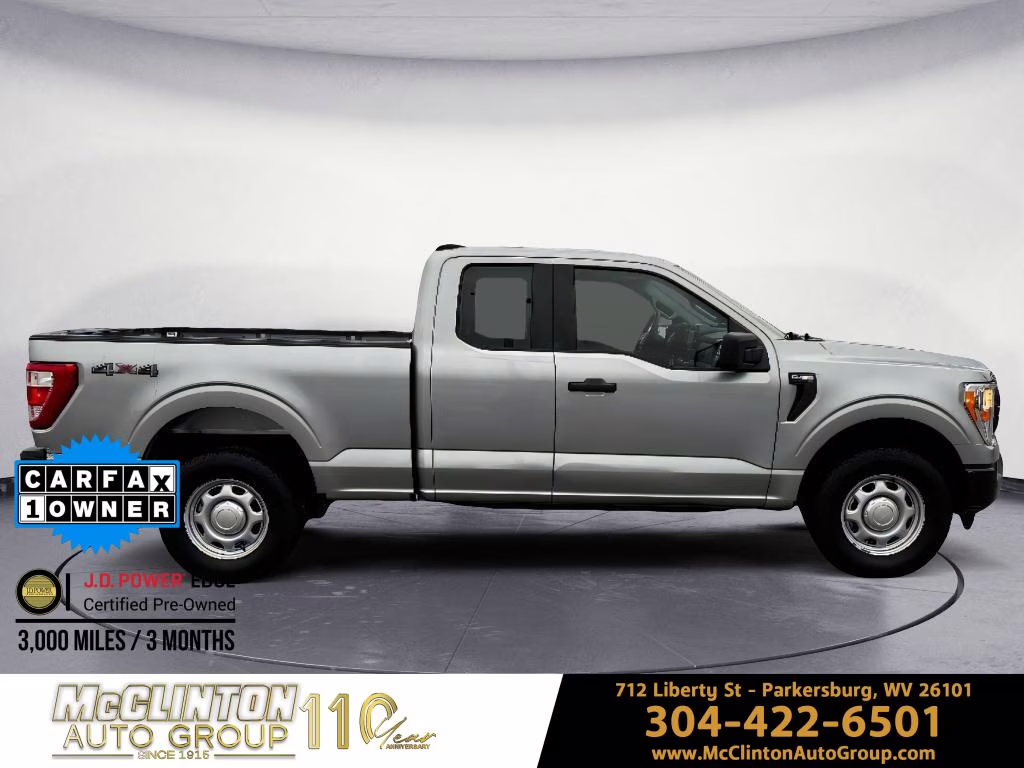 2021 Iconic Silver Metallic Ford F-150 XL 4X4 Truck