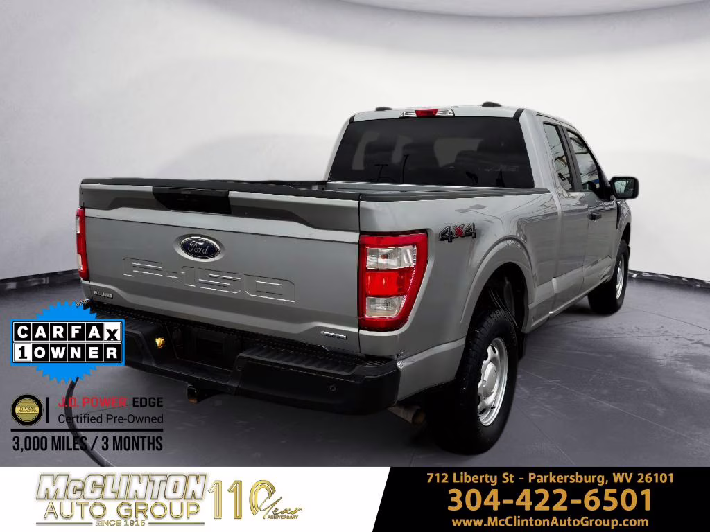 2021 Iconic Silver Metallic Ford F-150 XL 4X4 Truck