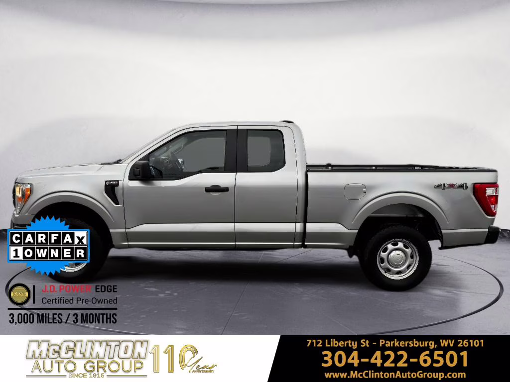 2021 Iconic Silver Metallic Ford F-150 XL 4X4 Truck