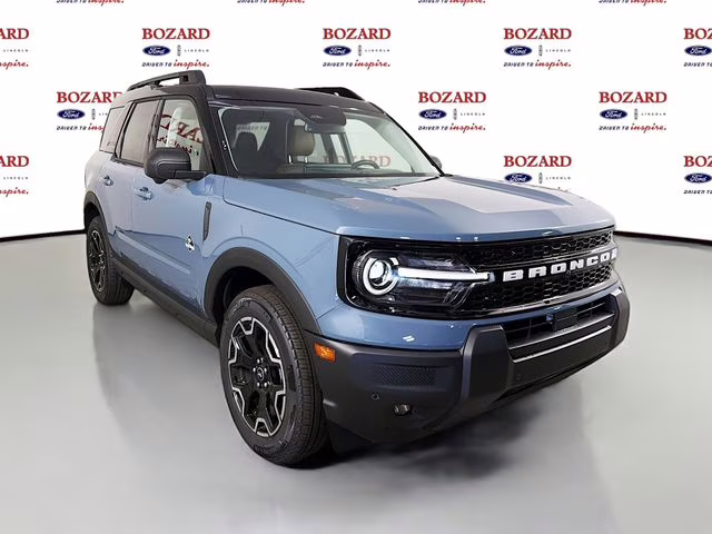 2025 Azure Gray Metallic Tri-Coat Ford Bronco Sport Outer Banks 4X4 SUV