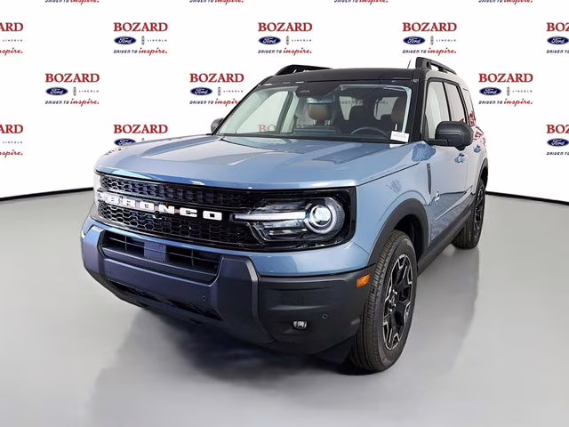 2025 Azure Gray Metallic Tri-Coat Ford Bronco Sport Outer Banks 4X4 SUV