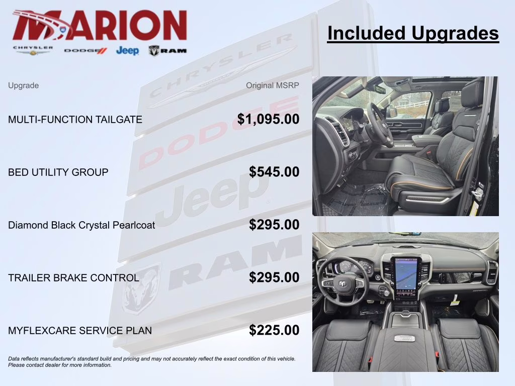 2026 Diamond Black Crystal Pearlcoat Ram 1500 Tungsten 4X4 Truck