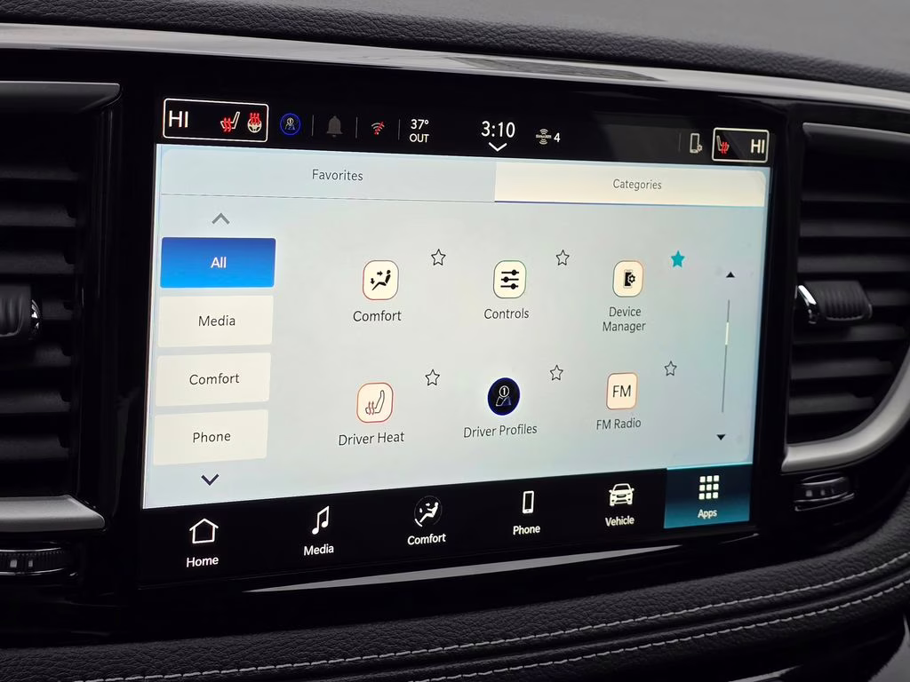 2026 Bright White Clearcoat Chrysler Pacifica Select AWD Van