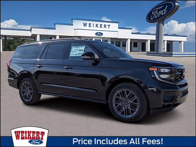 2025 Agate Black Metallic Ford Expedition Max Platinum 4X4 SUV