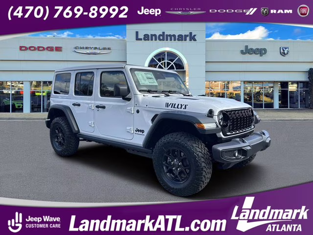2026 Bright White Clearcoat Jeep Wrangler Willys 4X4 Convertible