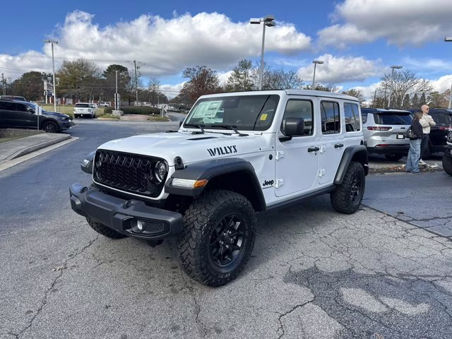 2026 Bright White Clearcoat Jeep Wrangler Willys 4X4 Convertible