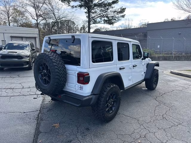 2026 Bright White Clearcoat Jeep Wrangler Willys 4X4 Convertible