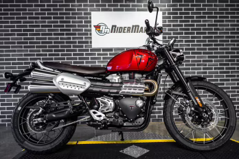 2024 RED Triumph Scrambler 1200 X Motorcycle
