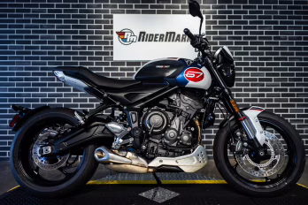 2025 Snowdonia White Triumph Trident Triple Tribute Motorcycle