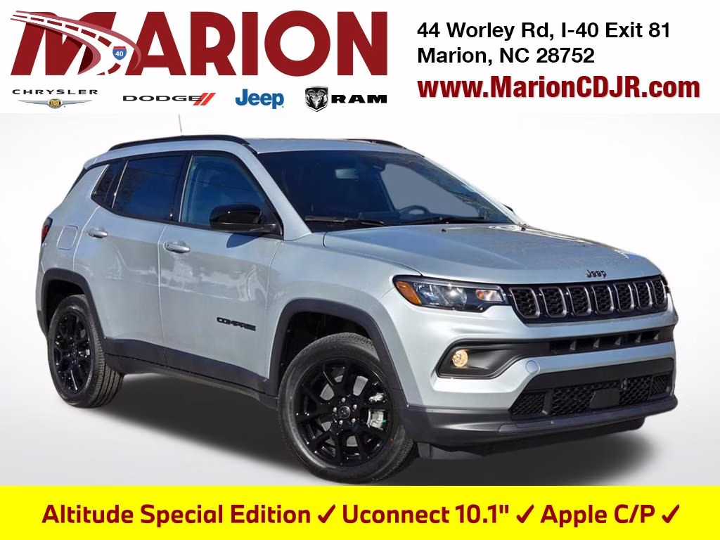 2026 Silver Zynith Metallic Clearcoat Jeep Compass Latitude 4X4 SUV
