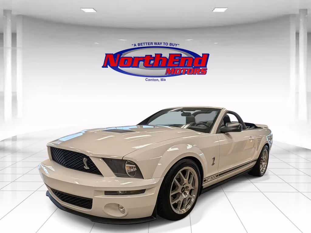2007 White Ford Mustang Shelby GT500 RWD Convertible
