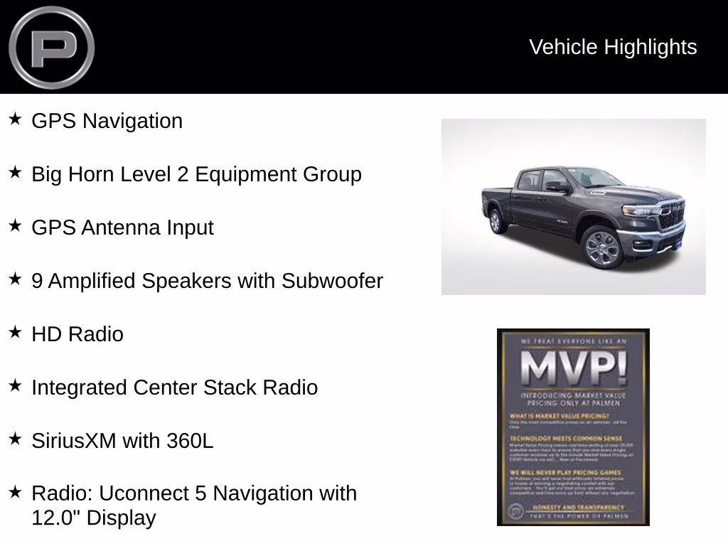 2026 Granite Crystal Metallic Clearcoat Ram 1500 Big Horn/Lone Star 4X4 Truck