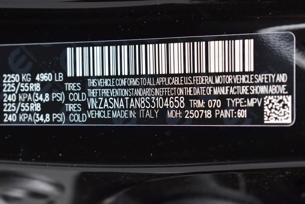 2025 Alfa Black Alfa Romeo Tonale Base AWD SUV