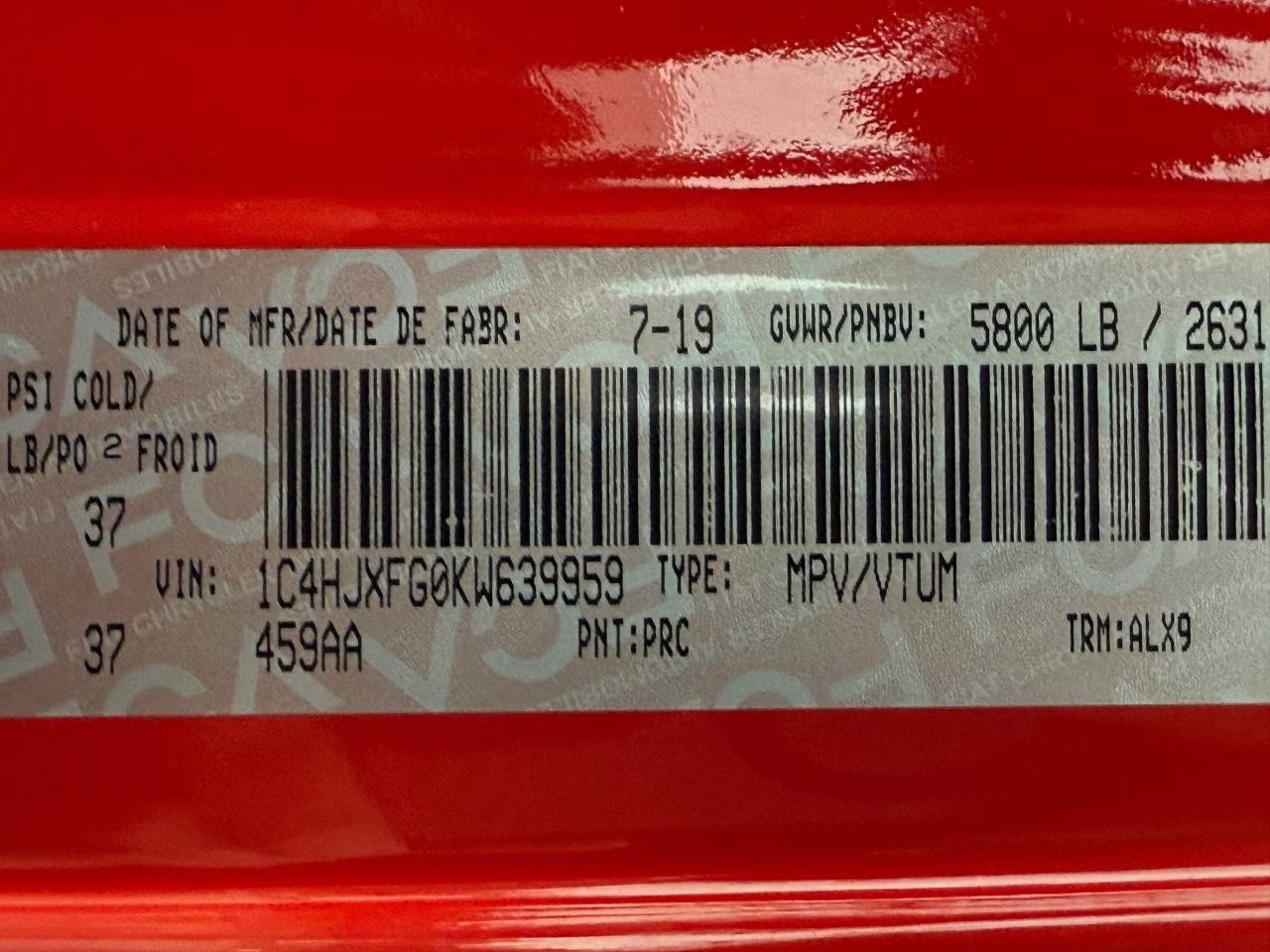 2019 Firecracker Red Jeep Wrangler Unlimited Rubicon 4X4 SUV