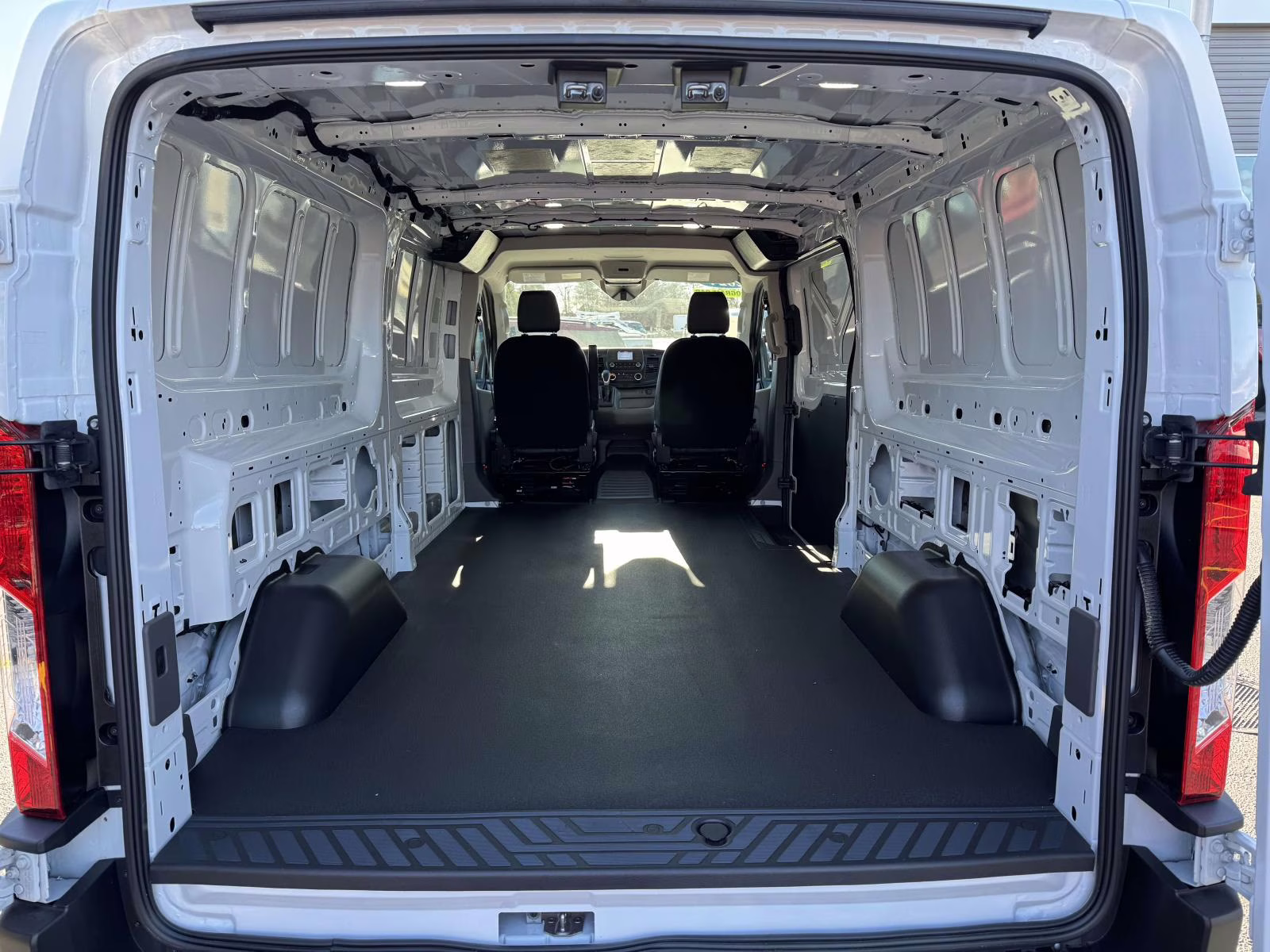 2024 White Ford Transit Cargo Van T-250 130 Low Rf 9070 GVWR RWD RWD Van