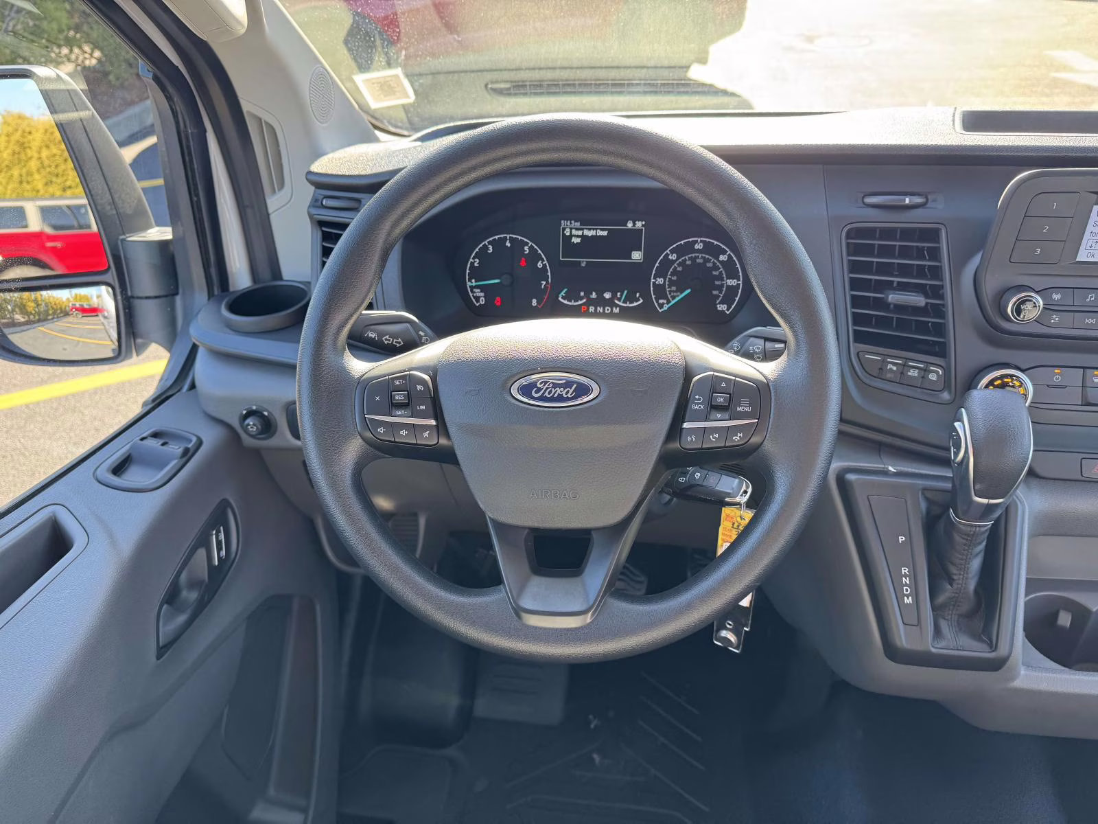 2024 White Ford Transit Cargo Van T-250 130 Low Rf 9070 GVWR RWD RWD Van