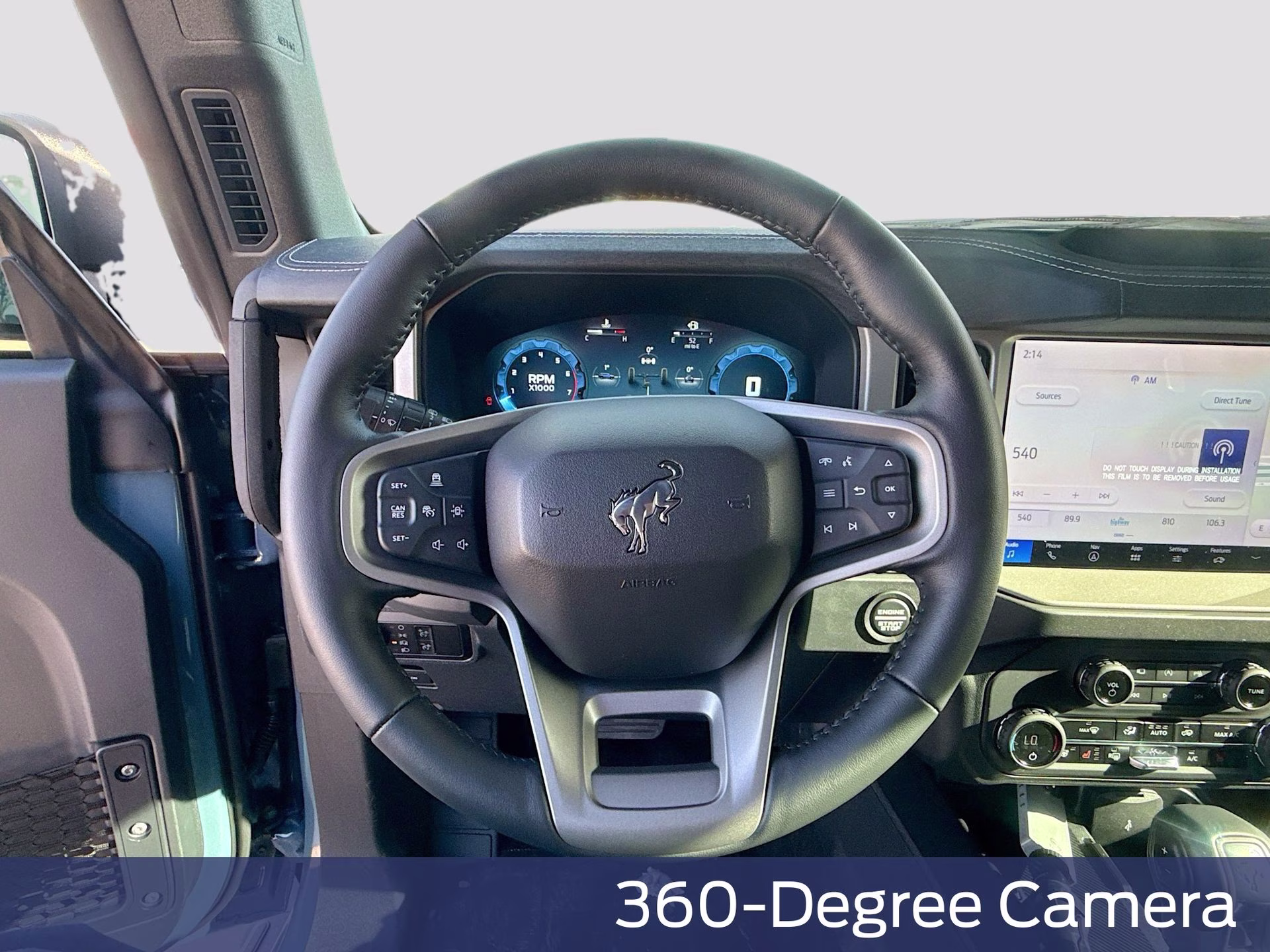 2025 Azure Gray Metallic Tri-Coat Ford Bronco Outer Banks 4X4 SUV