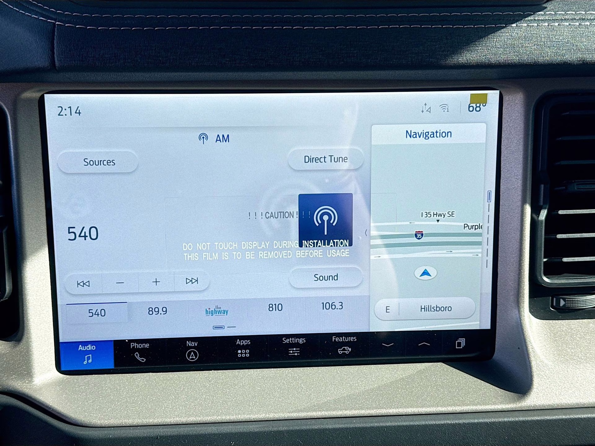 2025 Azure Gray Metallic Tri-Coat Ford Bronco Outer Banks 4X4 SUV