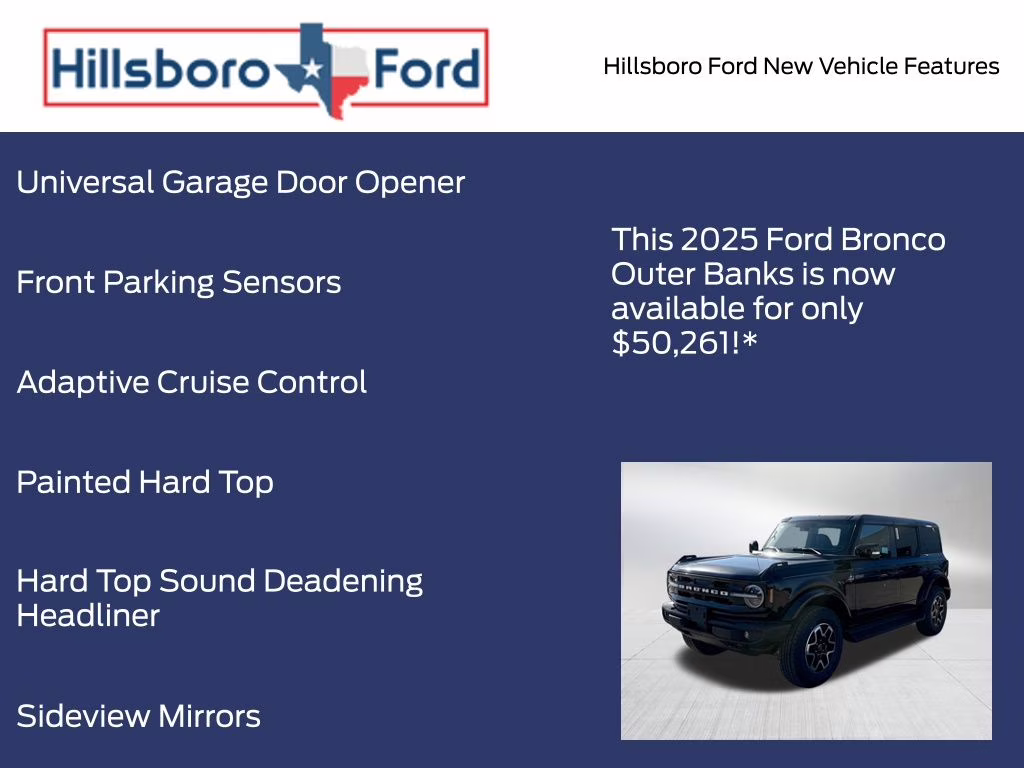 2025 Shadow Black Ford Bronco Outer Banks 4X4 SUV