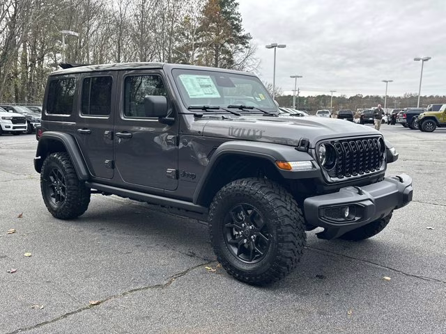 2026 Granite Crystal Metallic Clearcoat Jeep Wrangler Willys 4X4 Convertible