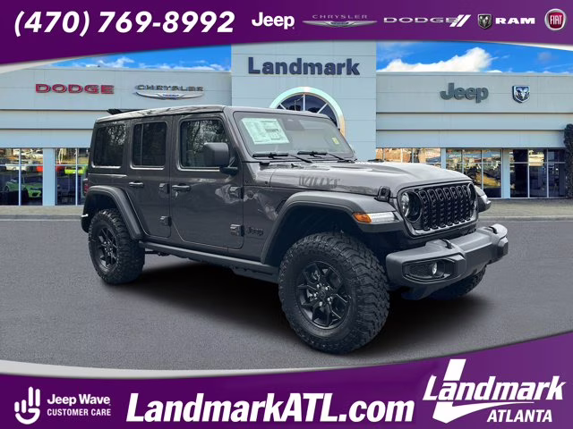 2026 Granite Crystal Metallic Clearcoat Jeep Wrangler Willys 4X4 Convertible