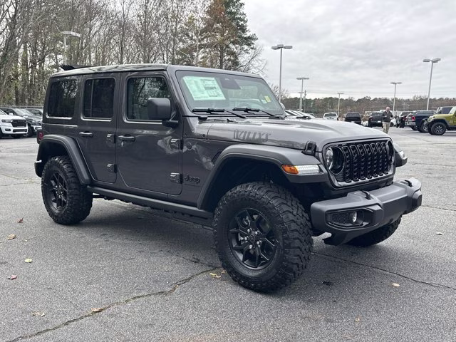 2026 Granite Crystal Metallic Clearcoat Jeep Wrangler Willys 4X4 Convertible