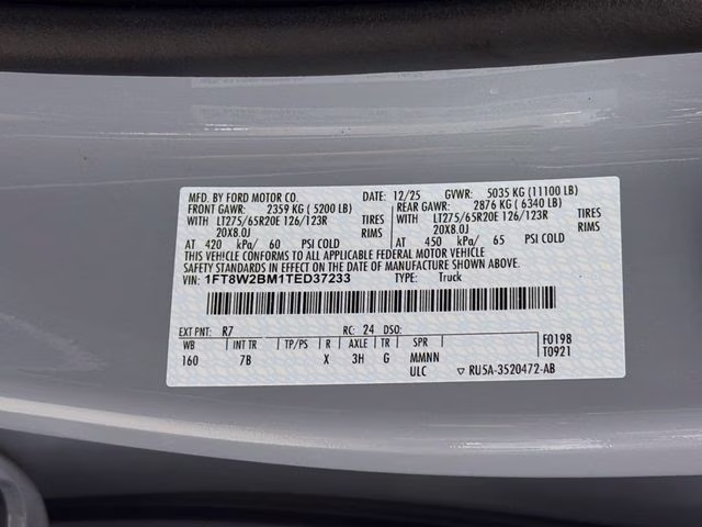 2026 Glacier Gray Metallic Tri-Coat Ford Super Duty F-250 SRW Platinum 4X4 Truck
