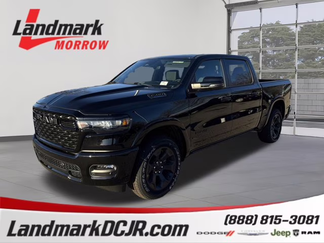 2026 Diamond Black Crystal Pearlcoat Ram 1500 Big Horn 4X4 Truck