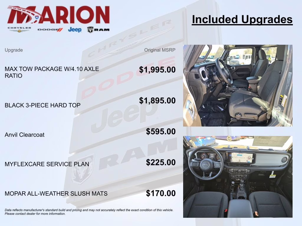 2026 Anvil Clearcoat Jeep Gladiator Sport 4X4 Truck