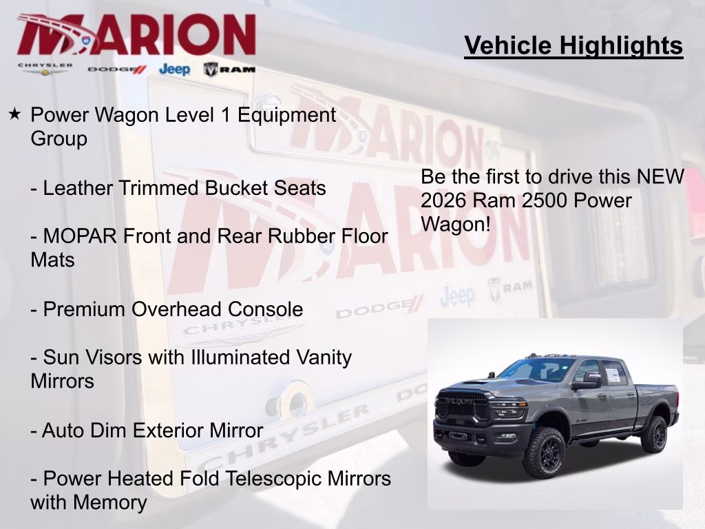 2026 Ceramic Gray Clearcoat Ram 2500 Power Wagon 4X4 Truck