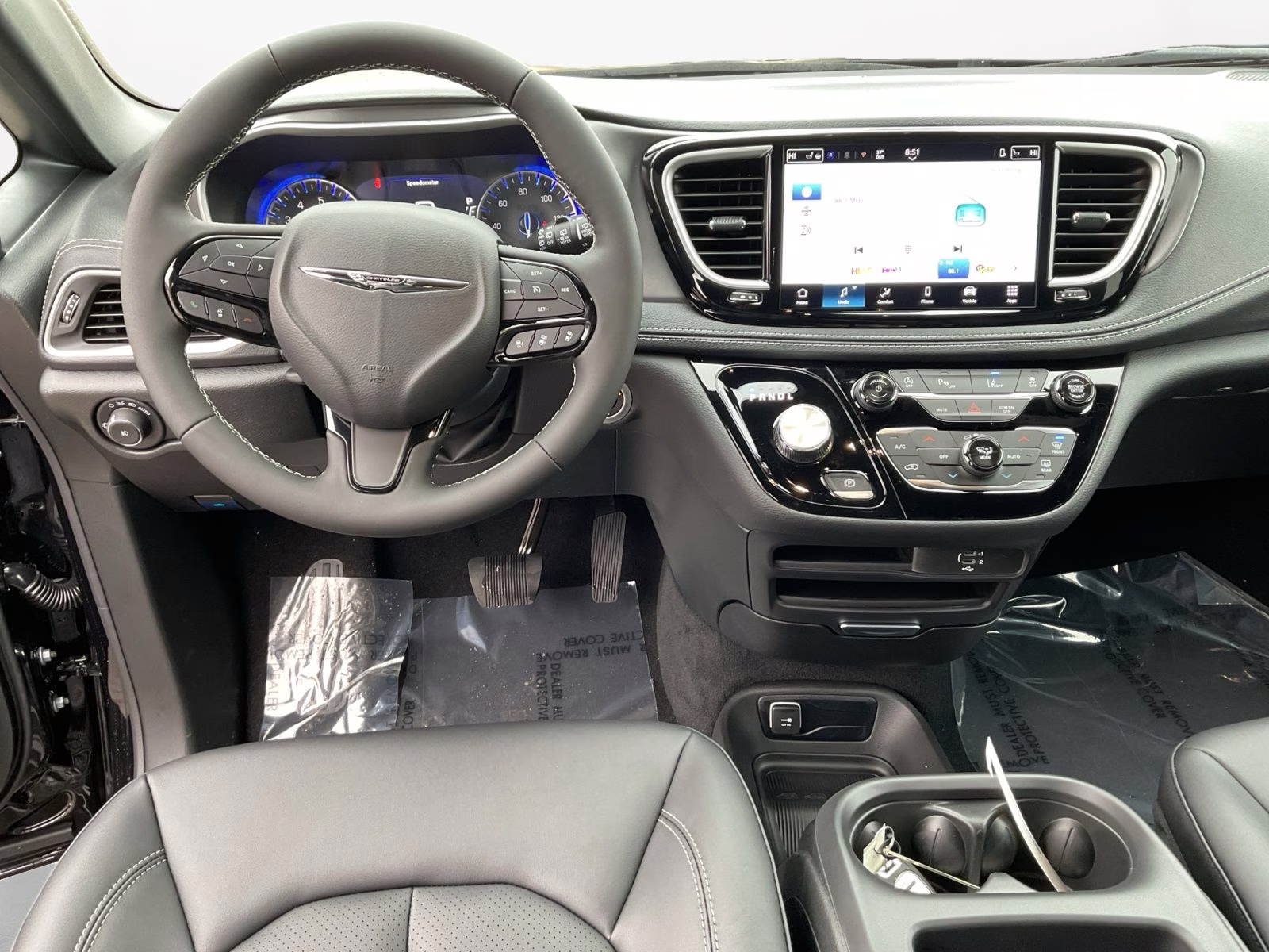 2026 Diamond Black Crystal Pearlcoat Chrysler Pacifica Select AWD Van