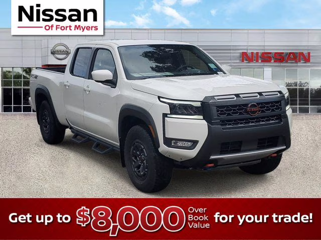 2026 Glacier White Nissan Frontier PRO-4X 4X4 Truck