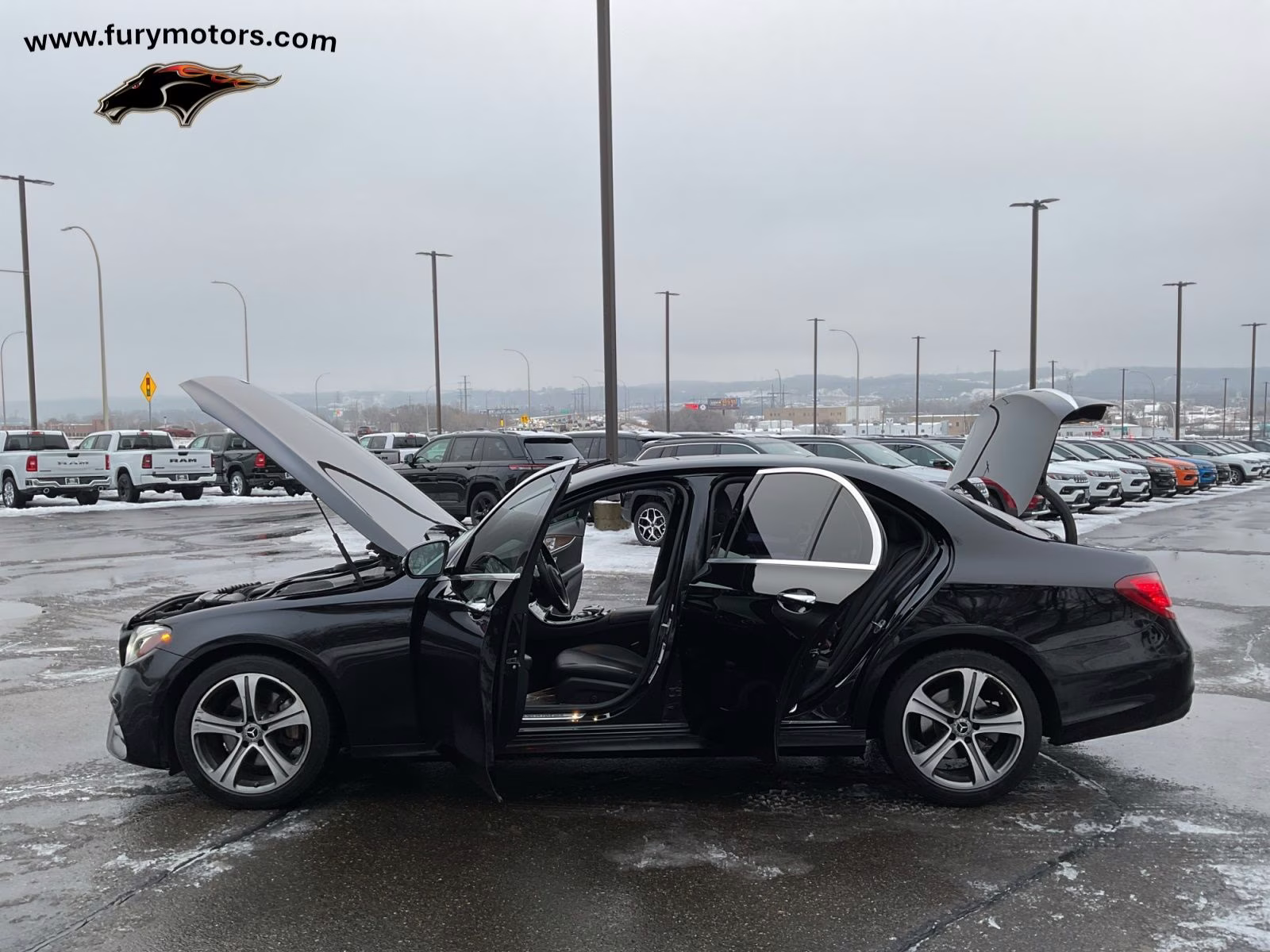 2018 Black Mercedes-Benz E-Class E 300 AWD Sedan