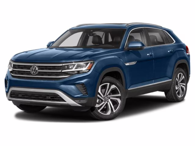 2023 Blue Metallic Volkswagen Atlas Cross Sport 3.6L V6 SEL R-Line AWD SUV