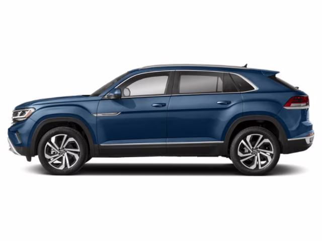 2023 Blue Metallic Volkswagen Atlas Cross Sport 3.6L V6 SEL R-Line AWD SUV