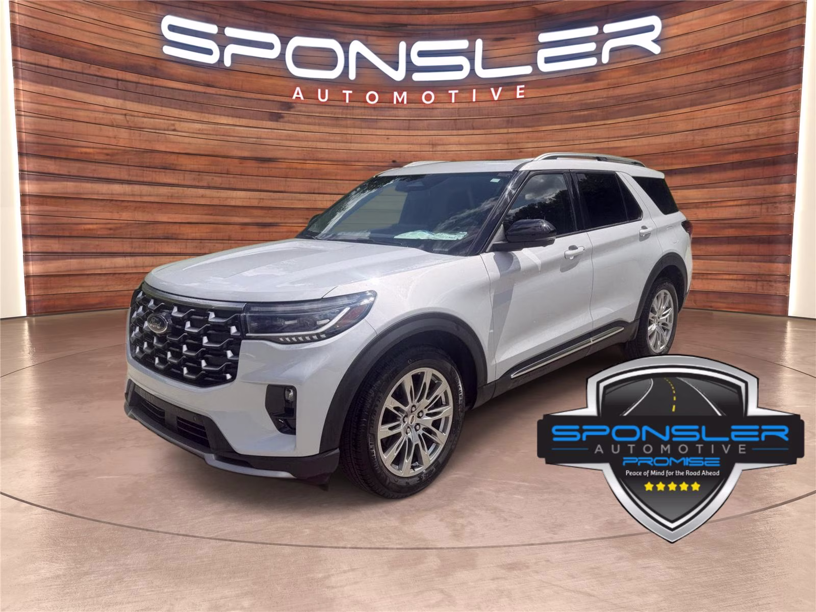 2026 Space White Ford Explorer Platinum RWD SUV